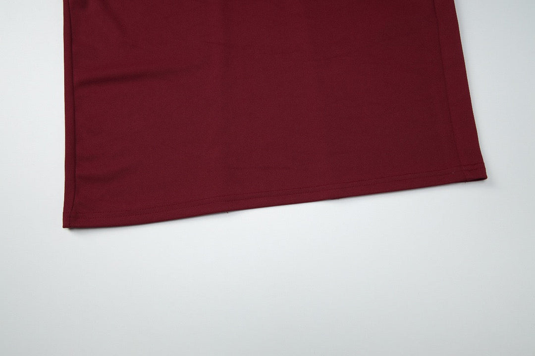 Elegant fitted maxi dress with buckle closure design - IRENA