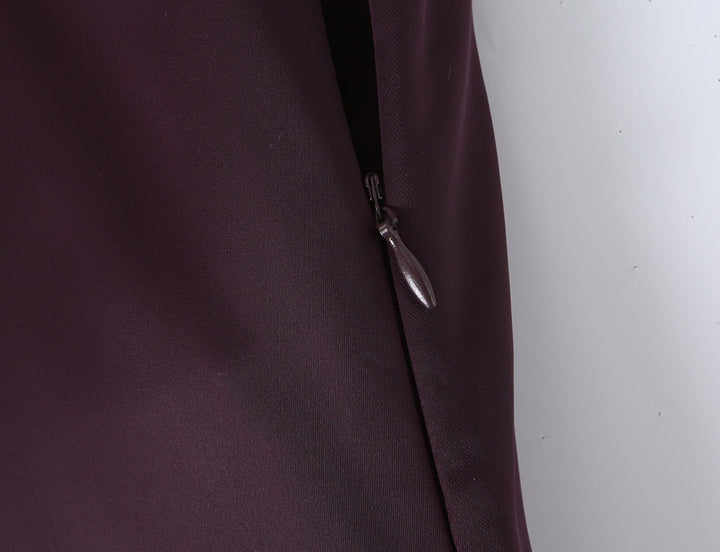 Satin maxi dress with back ties for a fitted waist – HILAY