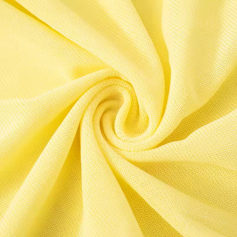 שמלת מקסי כיווצים בעיצוב רשת וכתפיים חשופות - קשת