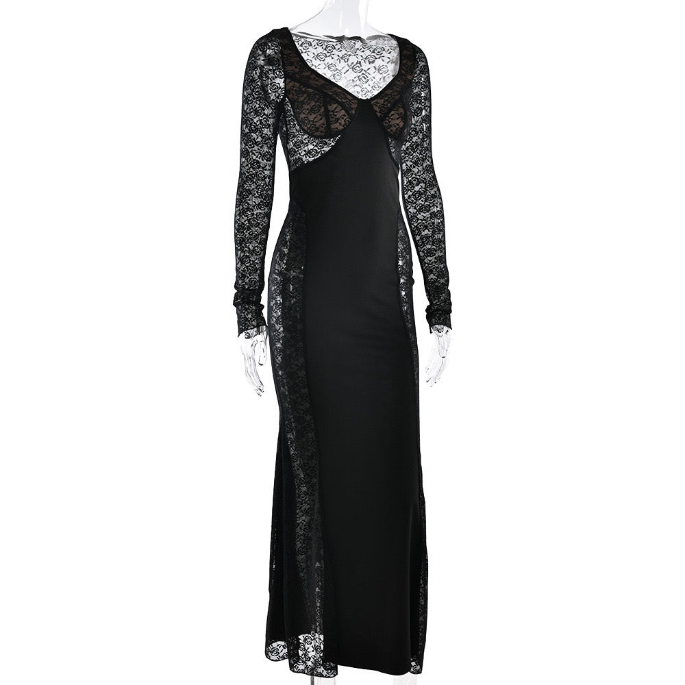 Lace maxi dress - OR