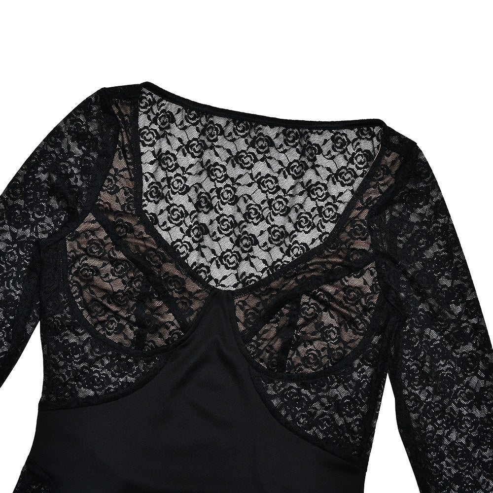 Lace maxi dress - OR