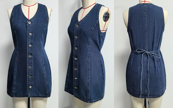Denim mini dress – Gigi