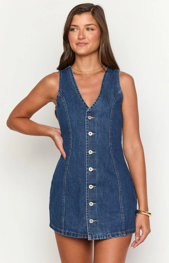 Denim mini dress – Gigi