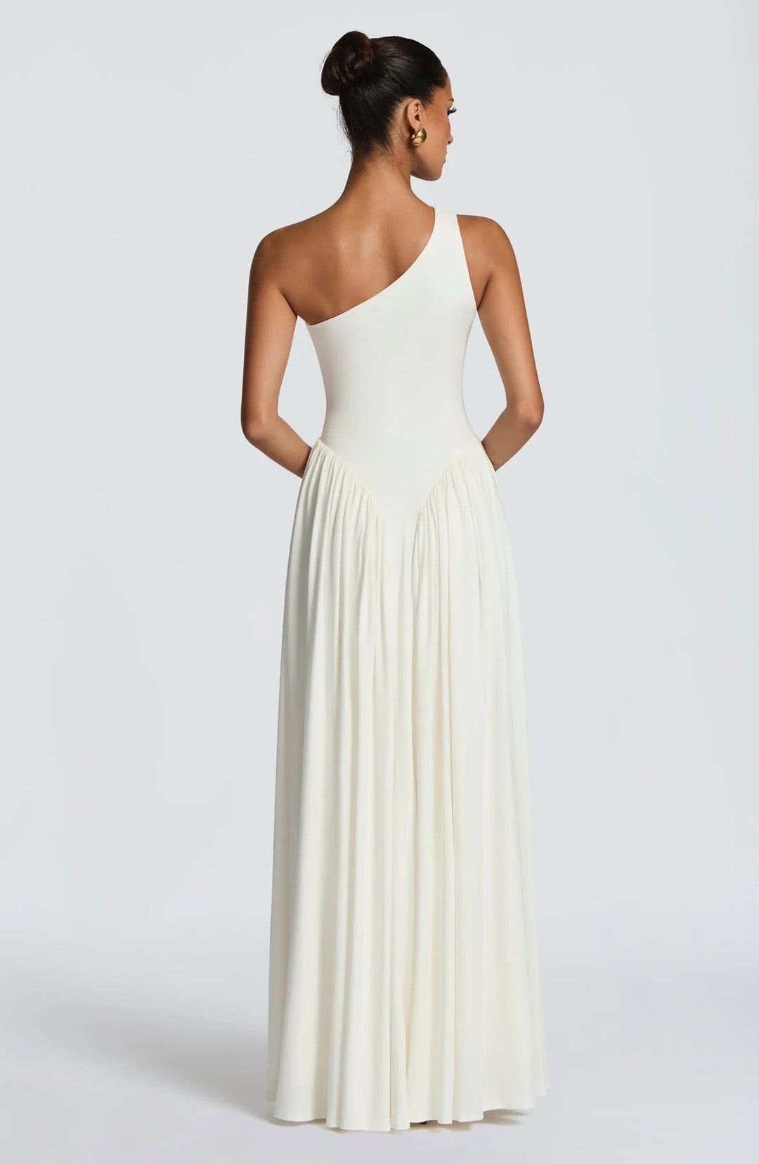 One-shoulder A-line maxi dress - mellissa