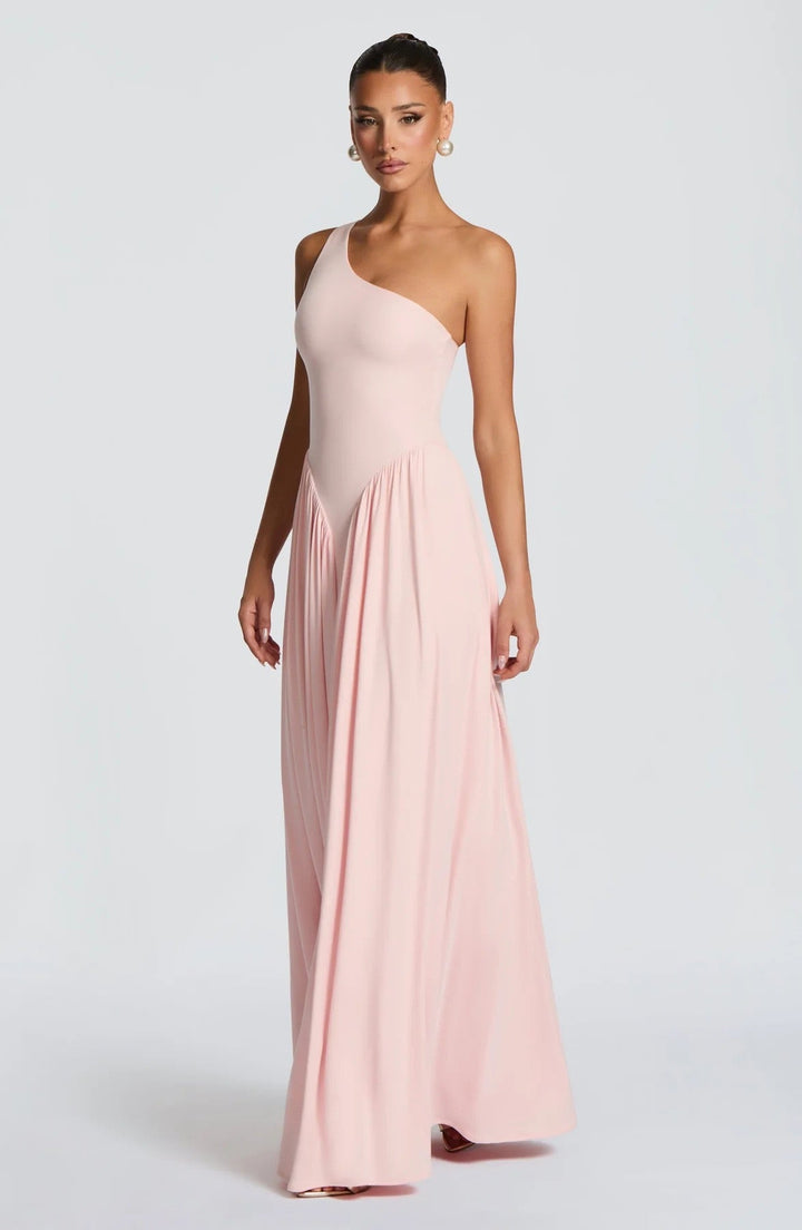 One-shoulder A-line maxi dress - mellissa