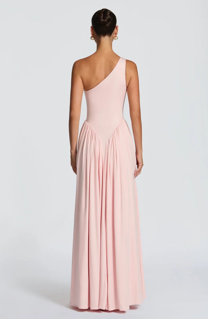 One-shoulder A-line maxi dress - mellissa