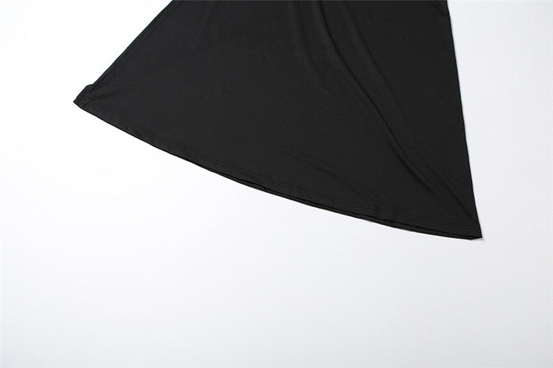 Maxi dress in a shapely fabric with a lace design - Iron