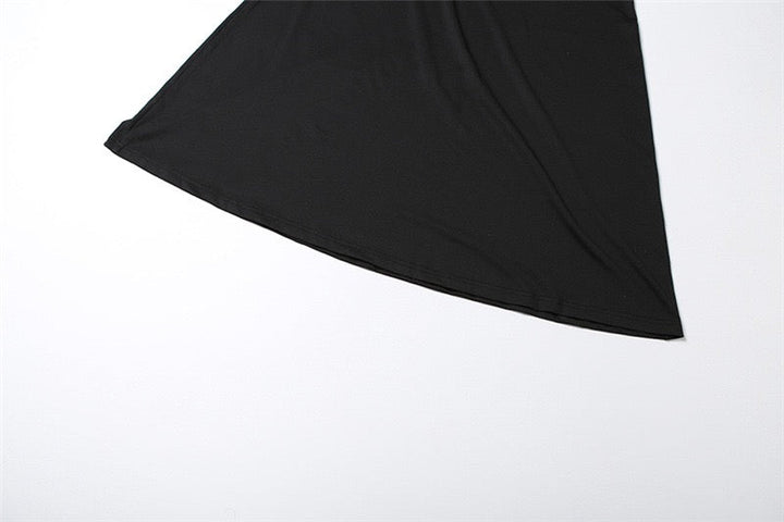 Maxi dress in a shapely fabric with a lace design - Iron