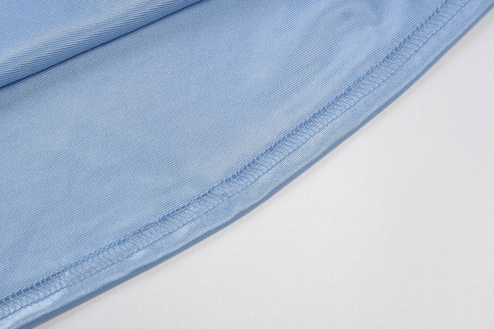 Satin mini dress with tie back - Ballina