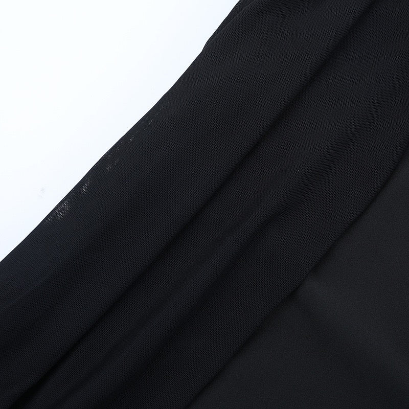 Off-the-shoulder midi dress with chiffon sleeves - Madeline