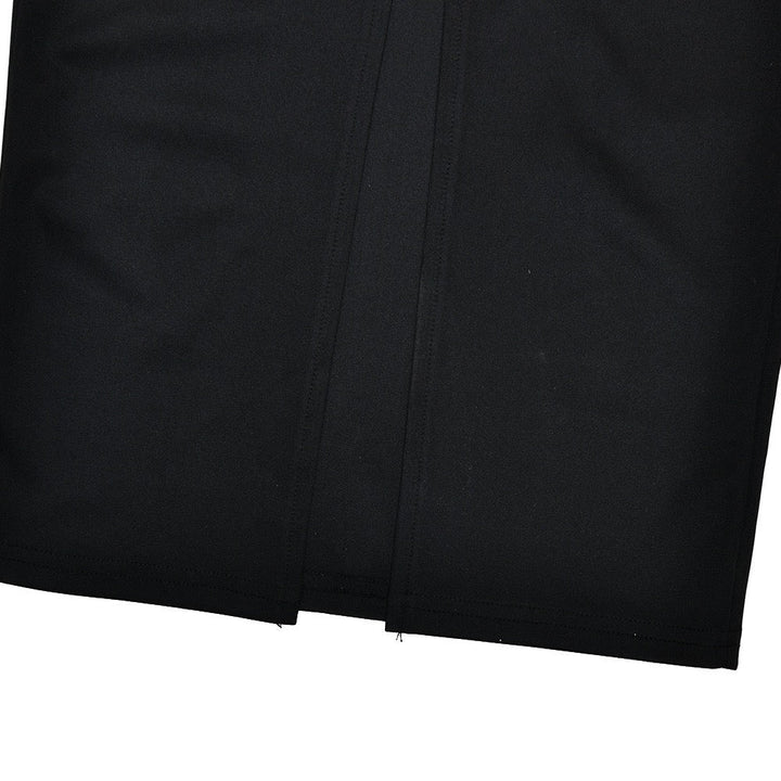 Tight maxi dress in shape-hugging fabric with lace pleats design - BAR