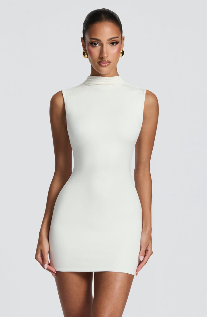 Luina corset-design mini dress