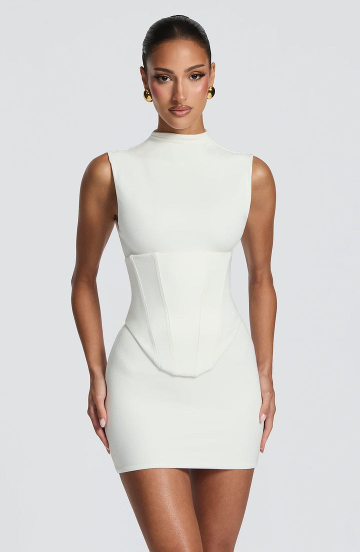 Luina corset-design mini dress
