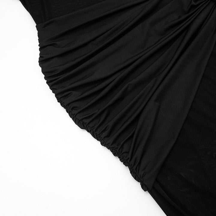 Chiffon ruched maxi dress - Yelena