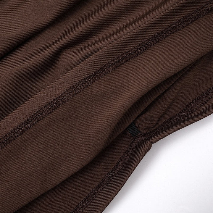 Mini dress with gathered design and open back chiffon sleeves - Rome