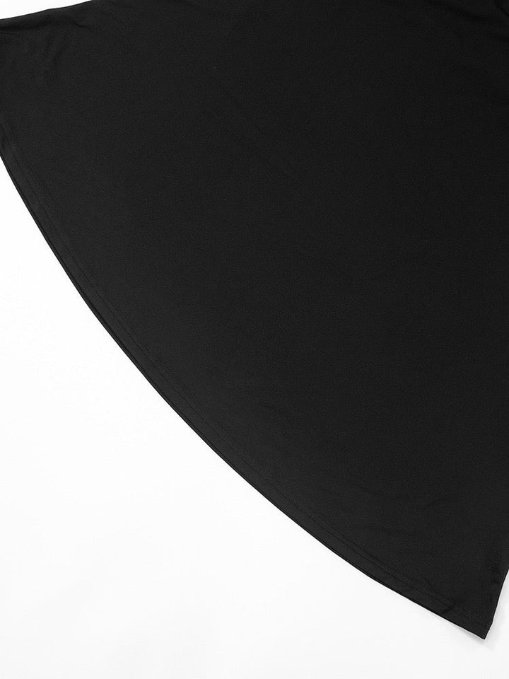 Maxi dress with lace trim and open back - ANNA