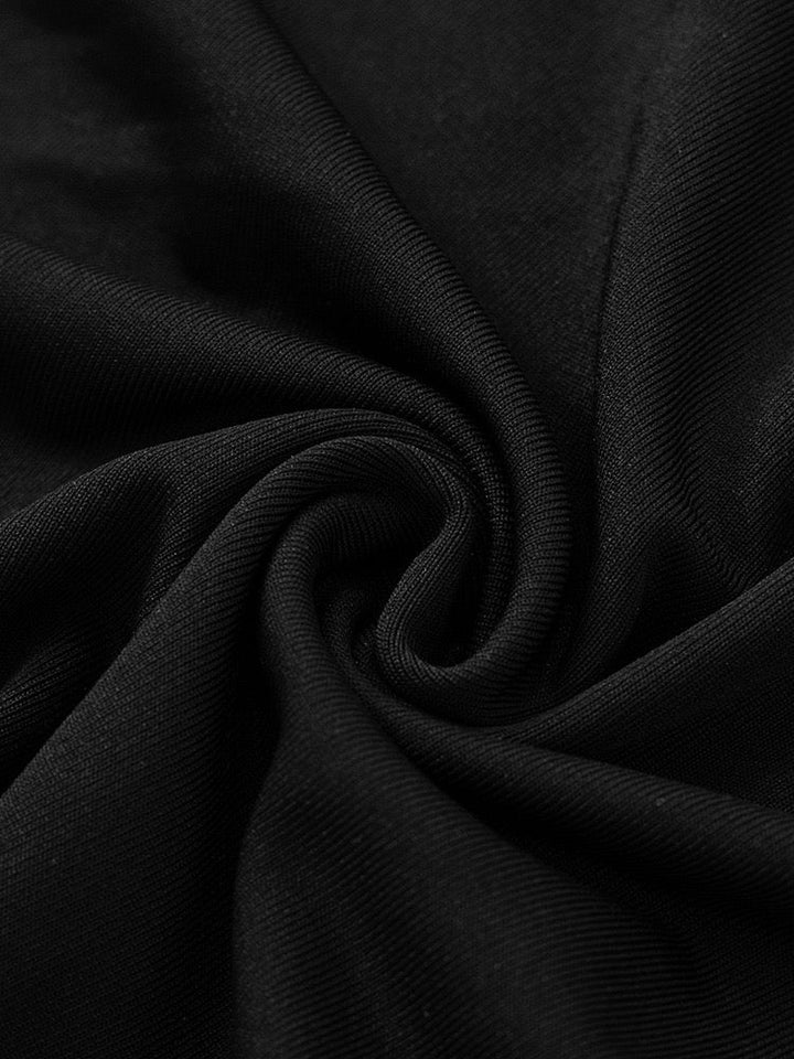 Maxi dress with lace trim and open back - ANNA