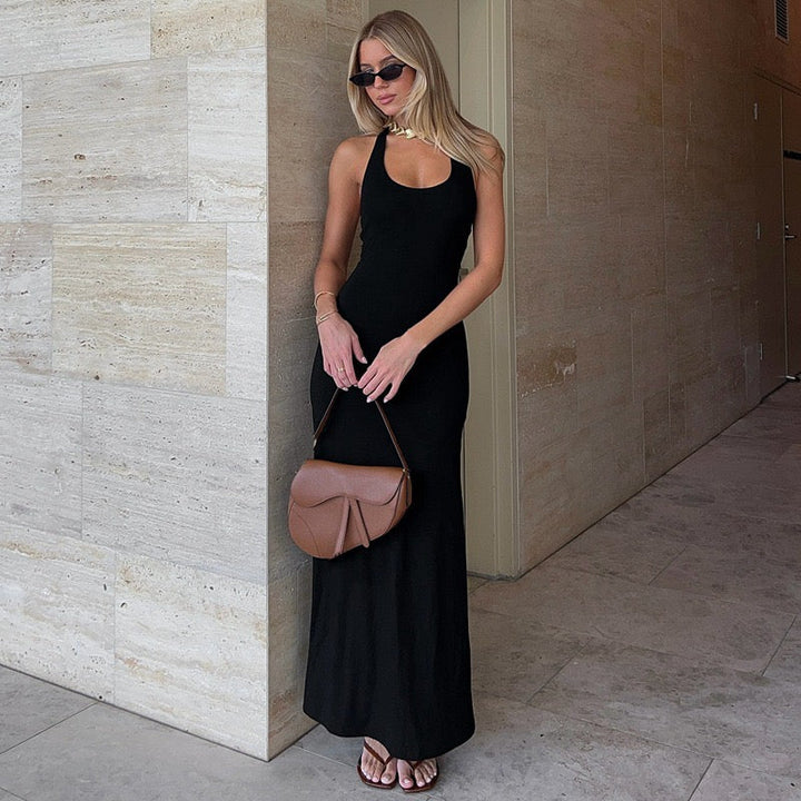 Open Back Maxi Dress - Xia