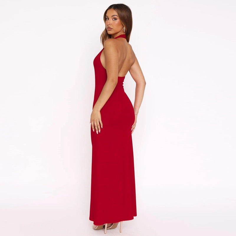 Open Back Maxi Dress - Xia