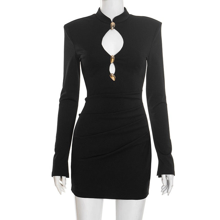Mini dress with buckles and openings - Sarel