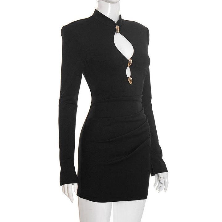 Mini dress with buckles and openings - Sarel