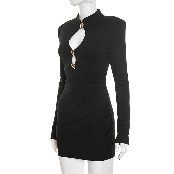 Mini dress with buckles and openings - Sarel