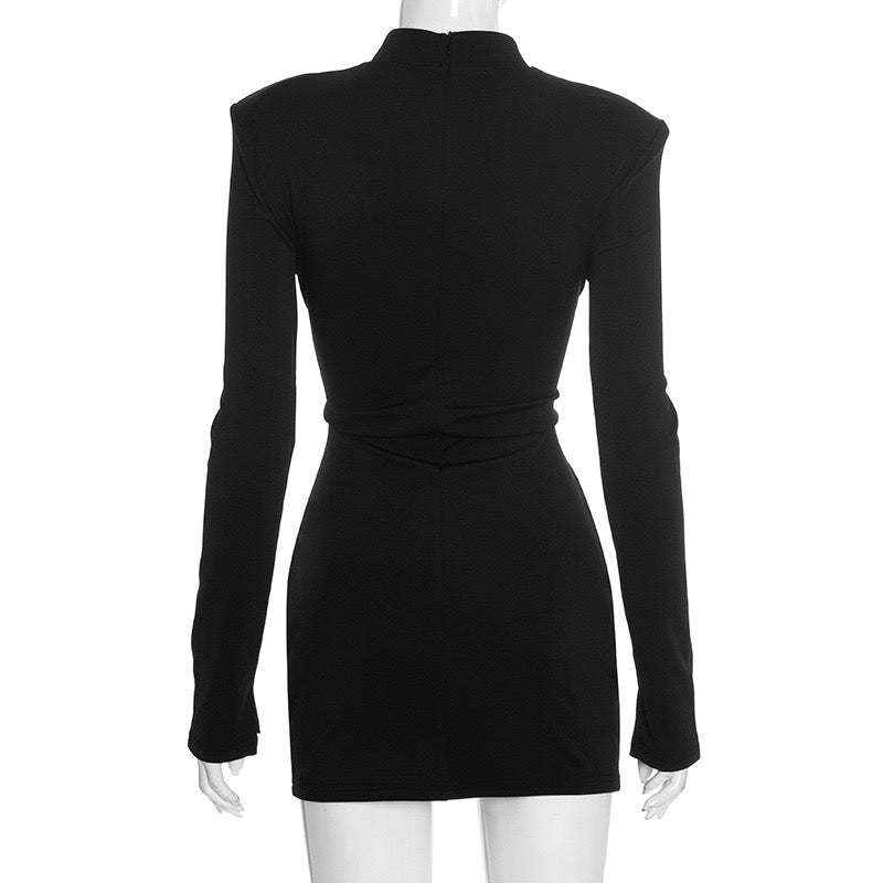 Mini dress with buckles and openings - Sarel