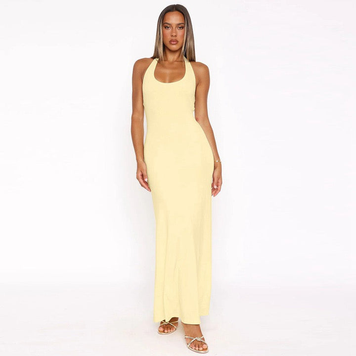 Open Back Maxi Dress - Xia