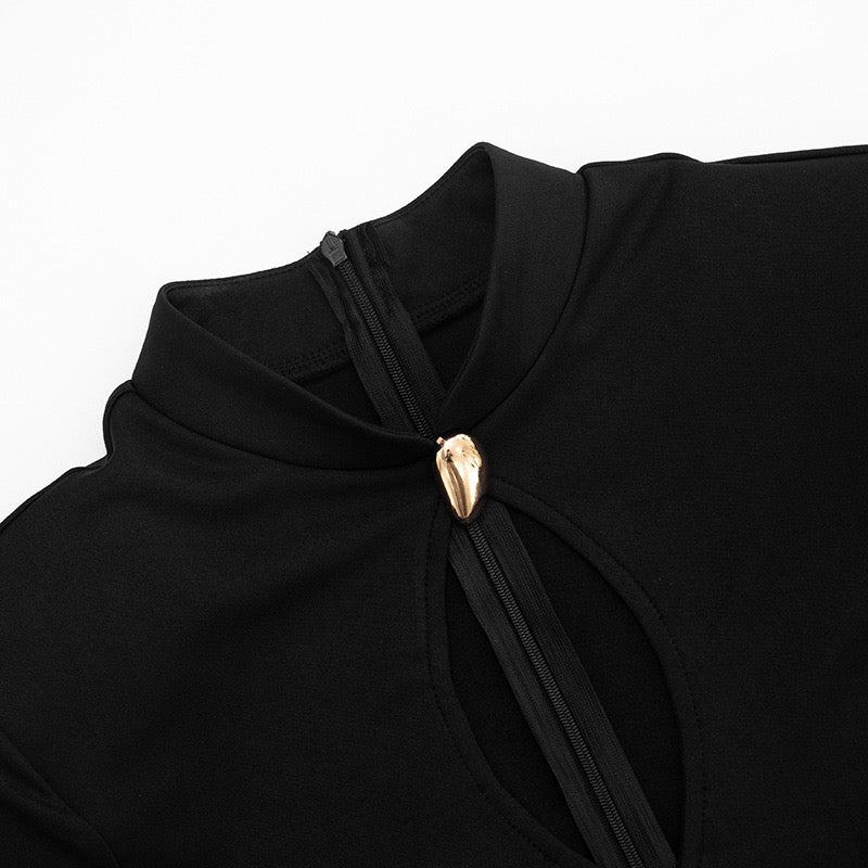 Mini dress with buckles and openings - Sarel