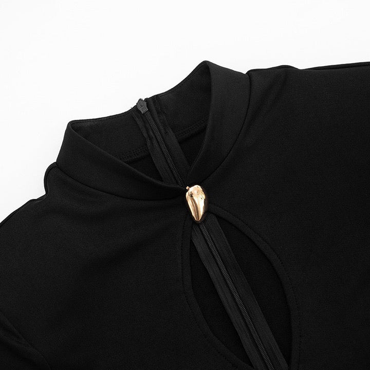 Mini dress with buckles and openings - Sarel