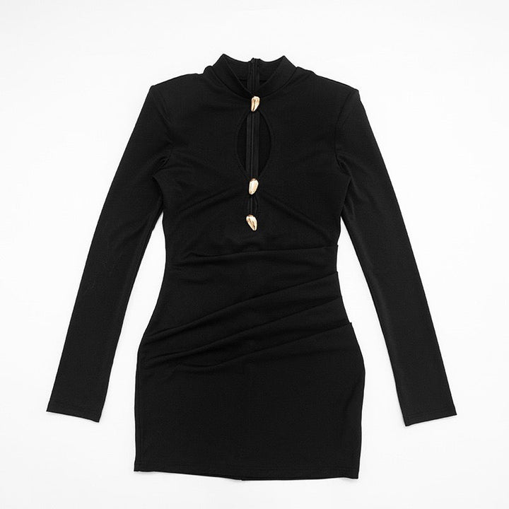 Mini dress with buckles and openings - Sarel