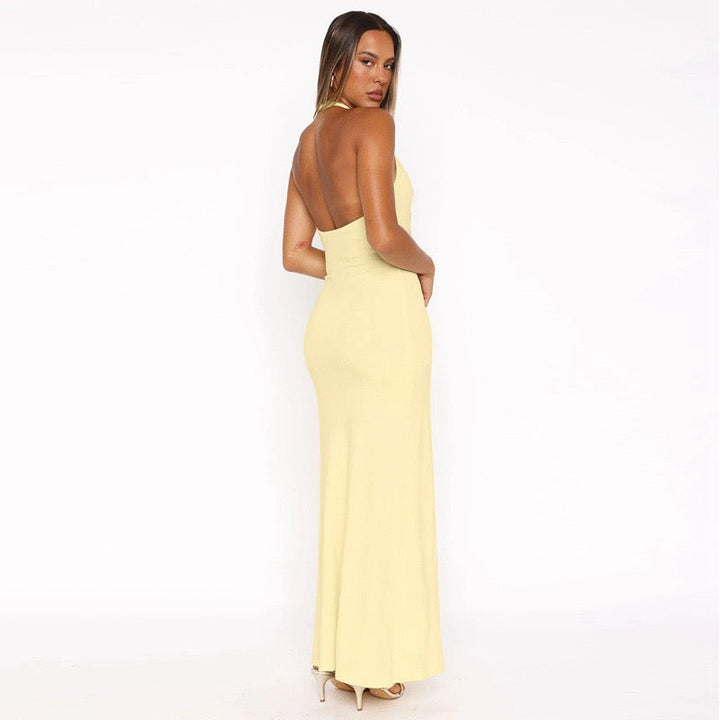 Open Back Maxi Dress - Xia