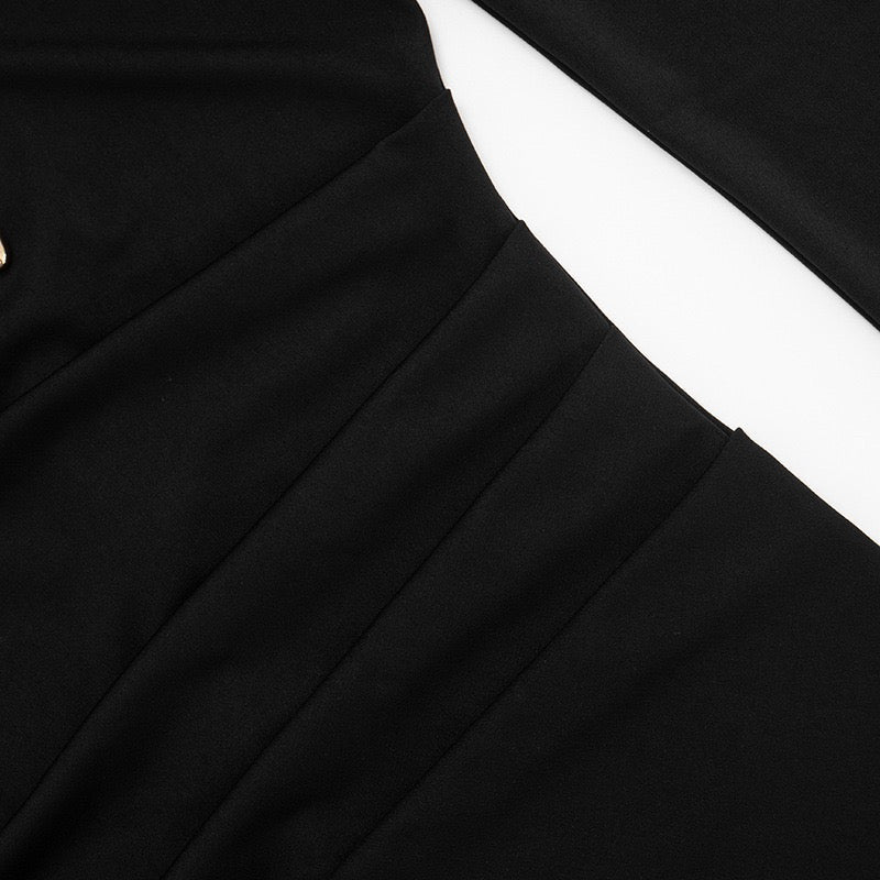 Mini dress with buckles and openings - Sarel