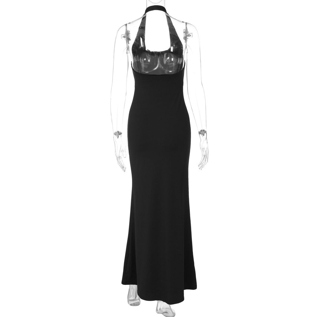 Open Back Maxi Dress - Xia