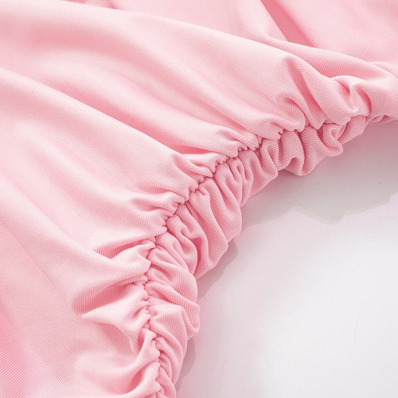 Off-the-shoulder ruffle mini dress with gathered design - Nini