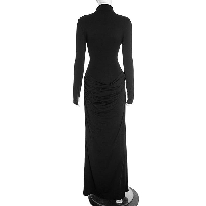Maxi dress with pleated design - Soledad