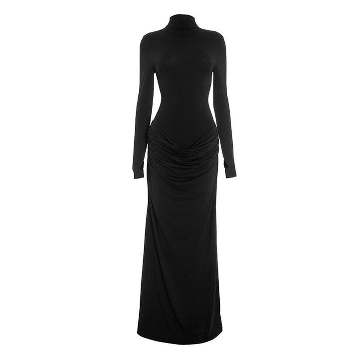 Maxi dress with pleated design - Soledad