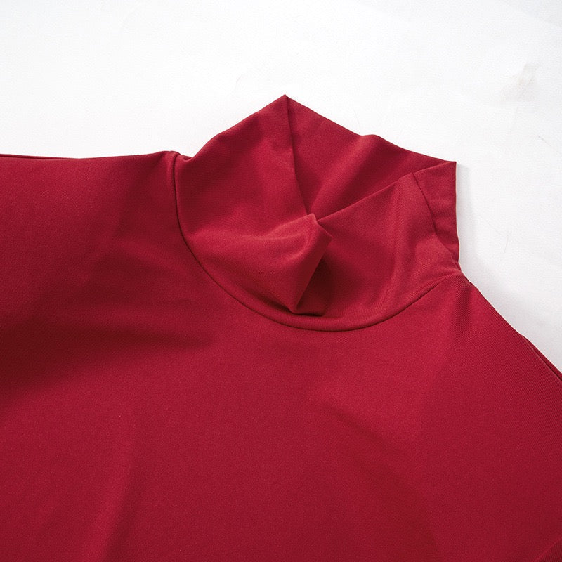 Mermaid-cut gathered maxi dress - Yaska