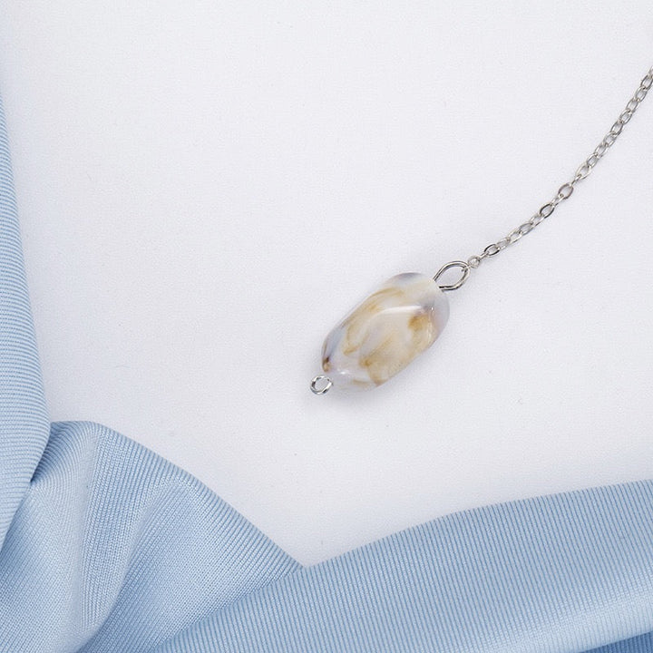 שמלת מיני בעיצוב קיפולים גב פתוח בעיטור שרשרת אבנים - SIA