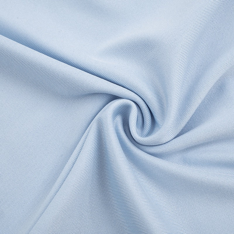 שמלת מיני בעיצוב קיפולים גב פתוח בעיטור שרשרת אבנים - SIA