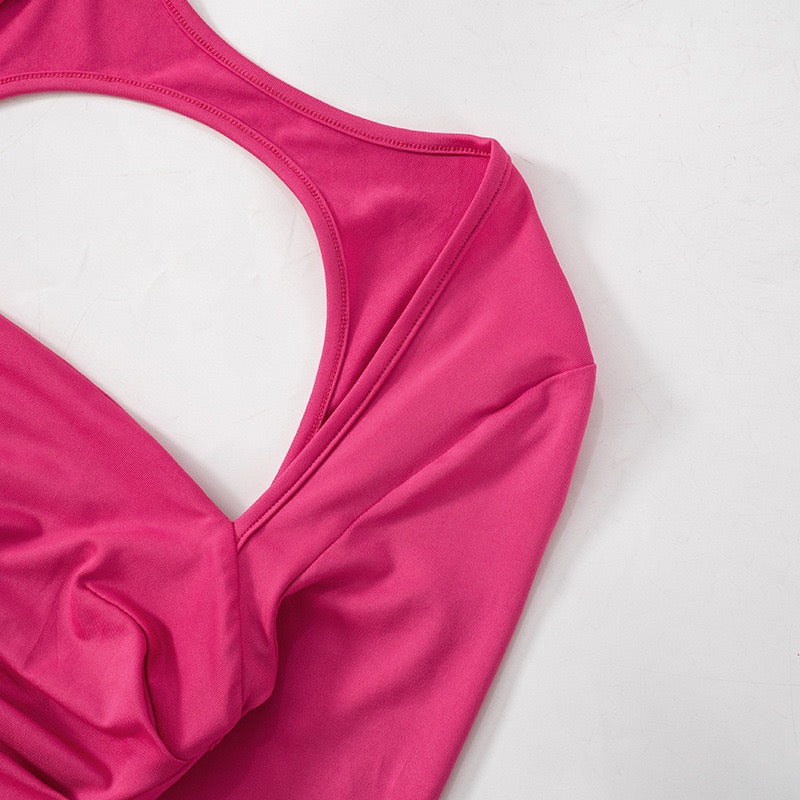 Open Back Balloon Mini Dress - Molly