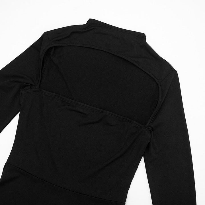 A-line maxi dress with collar and opening - Jerry's