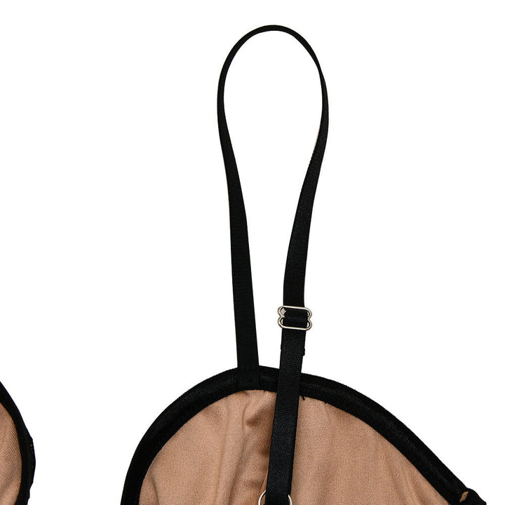 Lace mini dress with removable straps - EVA