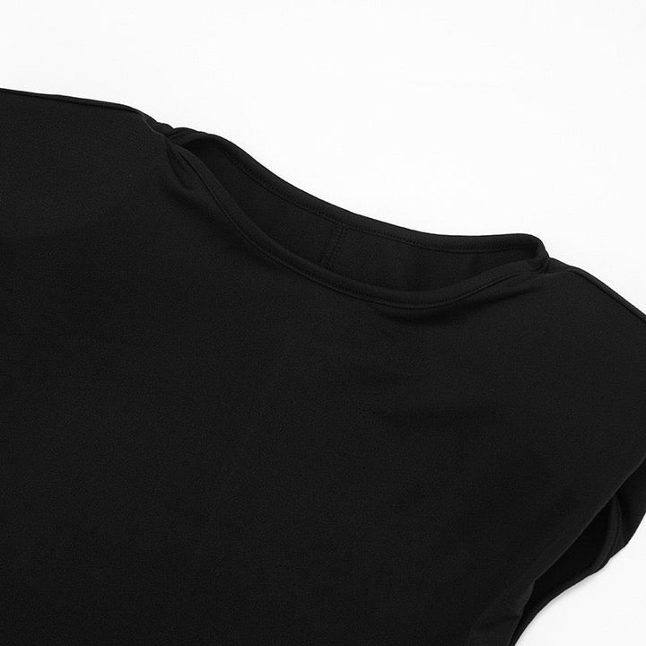 Maxi dress with satin pleats - Yolan