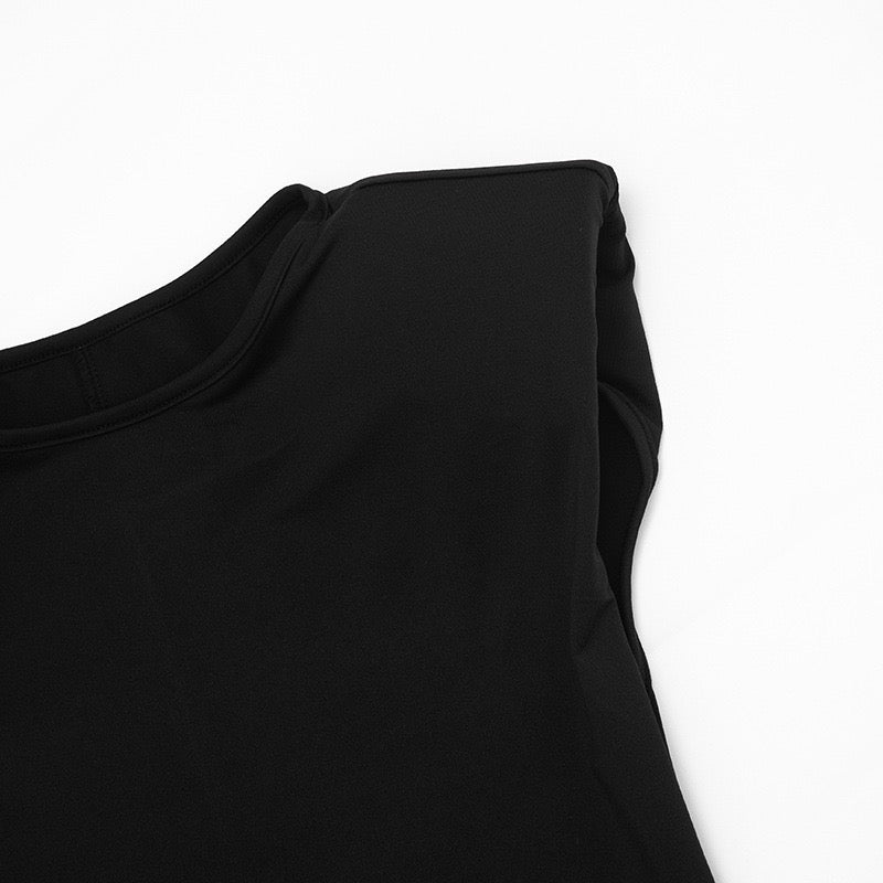 Maxi dress with satin pleats - Yolan