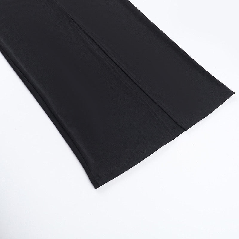 Elegant maxi dress with off-the-shoulder design and lace trim - Tamara