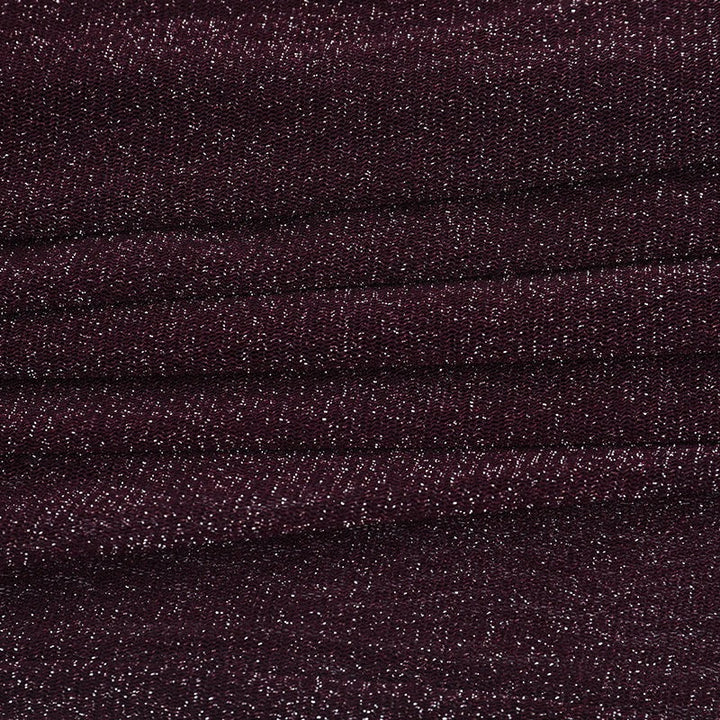 Transparent sequin maxi dress with an off-the-shoulder design combined with a top and mini skirt - Roxana