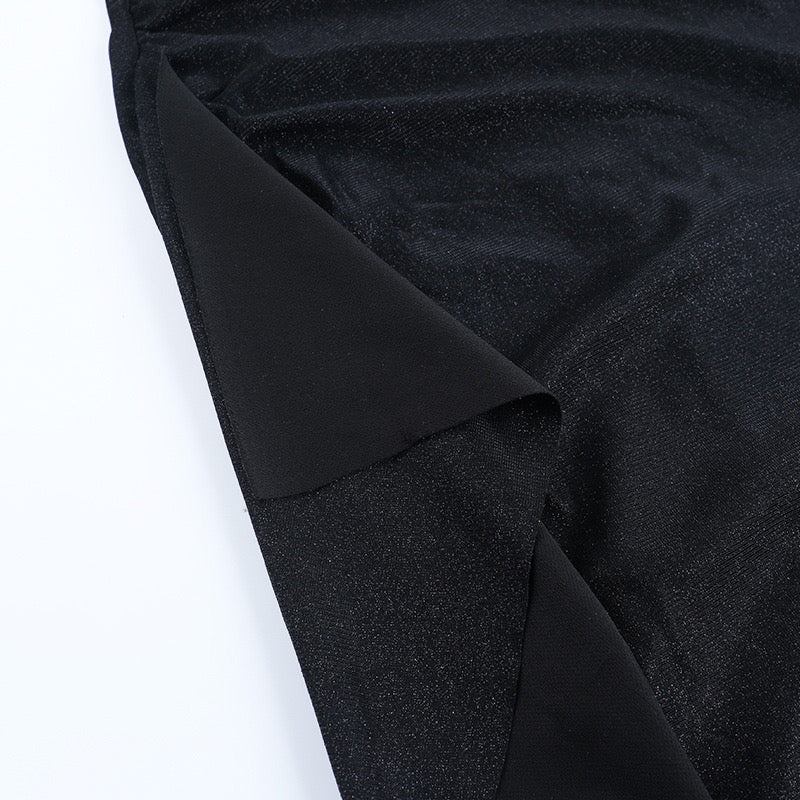 Off-the-shoulder sequined maxi dress with slit design - Breeze