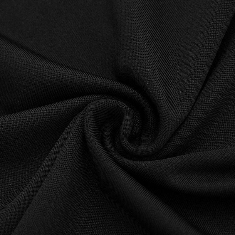 Maxi Dress with Mesh Design and Pleats - SARIN