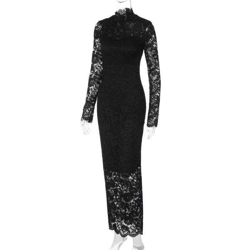 Lace maxi dress - lurence